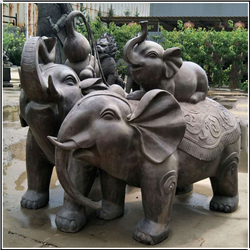 一對(duì)大型銅大象 一對(duì)大型銅大象