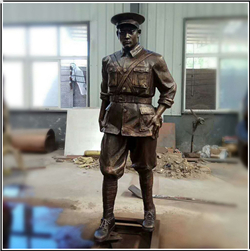 抗戰將軍人物銅雕塑 抗戰將軍人物銅雕塑