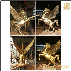 大型銅飛馬擺件鑄造 大型銅飛馬擺件鑄造