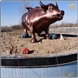 鑄銅關(guān)公 大型廣場華爾街銅牛定制
