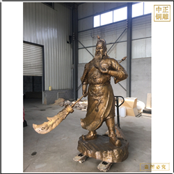鑄銅關公 大型鑄銅關公定制