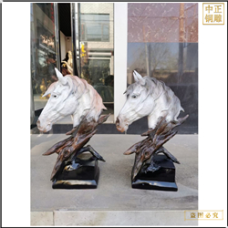 馬頭銅雕塑鑄造 馬頭銅雕塑鑄造