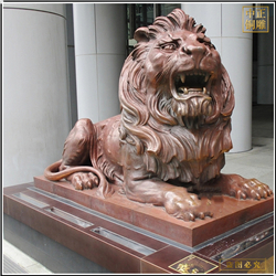 大型歐式銅獅子雕塑廠家 大型歐式銅獅子雕塑廠家