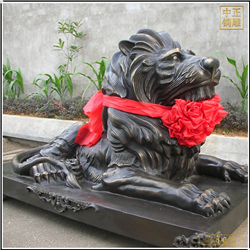 廣場(chǎng)銅獅子雕塑生產(chǎn)廠 廣場(chǎng)銅獅子雕塑生產(chǎn)廠