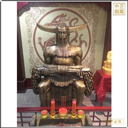 道教神農大帝人物銅像 道教神農大帝人物銅像