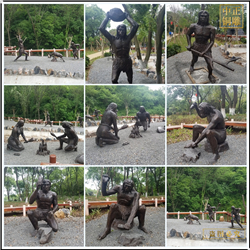 廠家制作園林景觀人銅雕塑 廠家制作園林景觀人銅雕塑