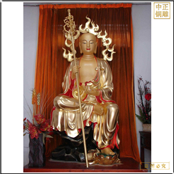 大型寺廟盤腿地藏王銅佛像 大型寺廟盤腿地藏王銅佛像