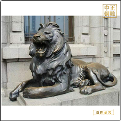 鑄銅獅子雕塑圖片 鑄銅獅子雕塑圖片