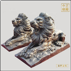 大型西方銅獅 大型西方銅獅