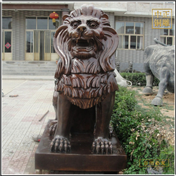 門口銅獅子雕塑 門口銅獅子雕塑
