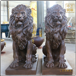 各種尺寸銅獅子制作廠家 各種尺寸銅獅子制作廠家