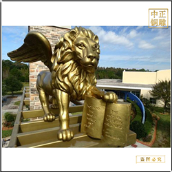 飛獅子銅雕塑圖片 飛獅子銅雕塑圖片