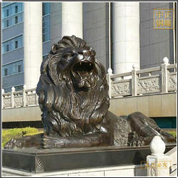 室外西方銅獅子圖片 室外西方銅獅子圖片