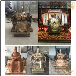 鑄銅關公 古代人物坐像鑄造