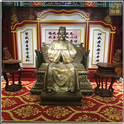 鑄銅關公 室內銅雕塑擺件