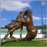 銅馬打架銅雕塑 銅馬打架銅雕塑