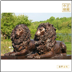 園林銅獅子雕塑 園林銅獅子雕塑