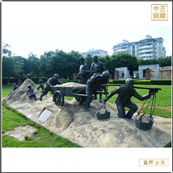 鑄銅關(guān)公 園林大型景觀(guān)人物雕塑