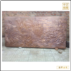 鑄銅關(guān)公 山水畫(huà)銅浮雕制作