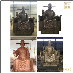 鑄銅關(guān)公 古代人物坐像鑄造廠(chǎng)家