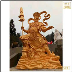 彩繪四大天王銅佛像 彩繪四大天王銅佛像