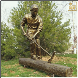 定制砍樹人物雕塑 定制砍樹人物雕塑