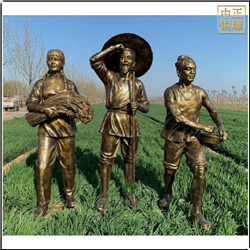 豐收人物銅雕塑 豐收人物銅雕塑