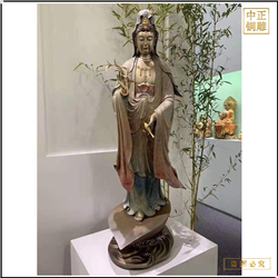鑄造觀音菩薩銅像擺件價格 鑄造觀音菩薩銅像擺件價格