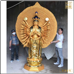 銅雕千手觀音雕塑 銅雕千手觀音雕塑