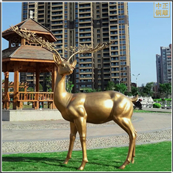戶外景觀銅鹿雕塑 戶外景觀銅鹿雕塑