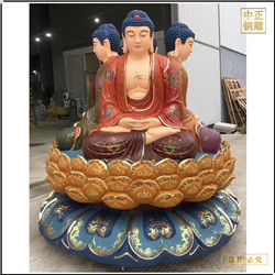 鑄銅關公 寺廟釋迦牟尼佛銅佛像圖片