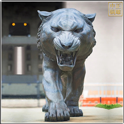 鑄銅關(guān)公 大型老虎動物銅雕塑