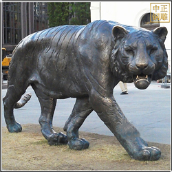 鑄銅關(guān)公 大型室外老虎銅雕塑
