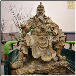 關公坐像雕塑圖片 關公坐像雕塑圖片