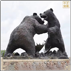 鑄銅關(guān)公 大型狗熊銅雕塑