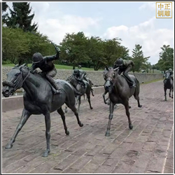 鑄銅關(guān)公 大型廣場賽馬銅雕塑