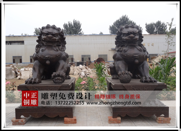 鑄銅銅獅子雕塑 鑄銅銅獅子雕塑
