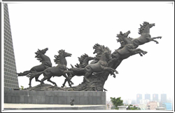 廣場大型銅馬雕塑 廣場大型銅馬雕塑
