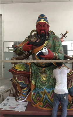 玻璃鋼武財神雕塑 玻璃鋼武財神雕塑