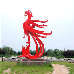 不銹鋼鳳凰雕塑 不銹鋼鳳凰雕塑