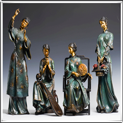 古代四侍女雕像 古代四侍女雕像